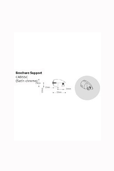 Broucher support for Cable display